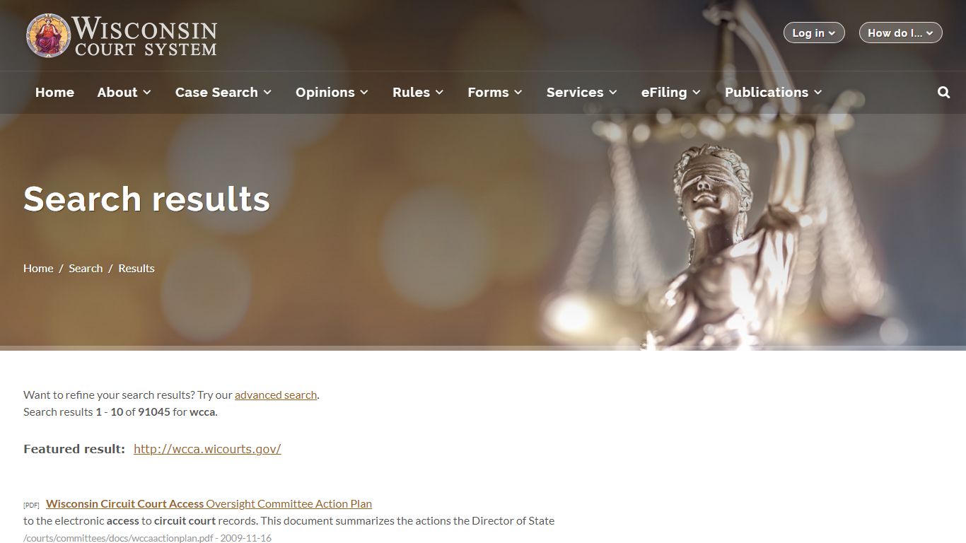 Wisconsin Court System - Search - wicourts.gov